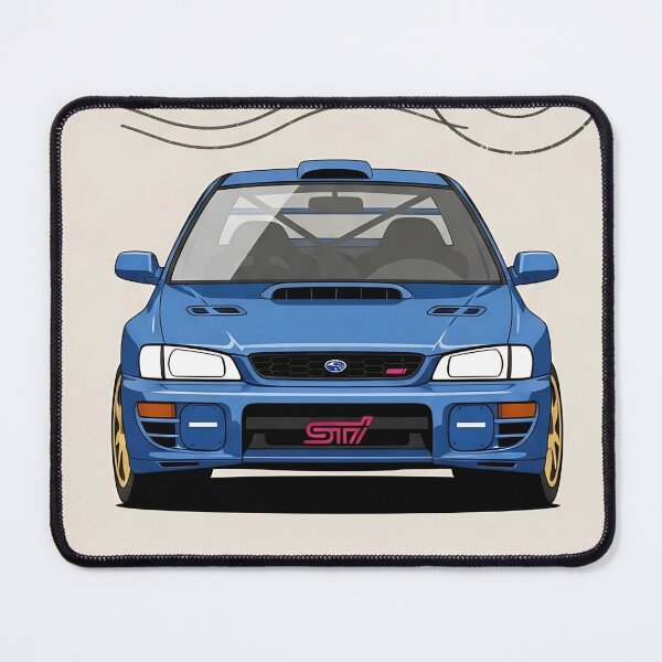 Item preview, Subaru Impreza WRX STI 98 JDM Legend Vintage Postage Stamp Art designed and sold by Motorline44.