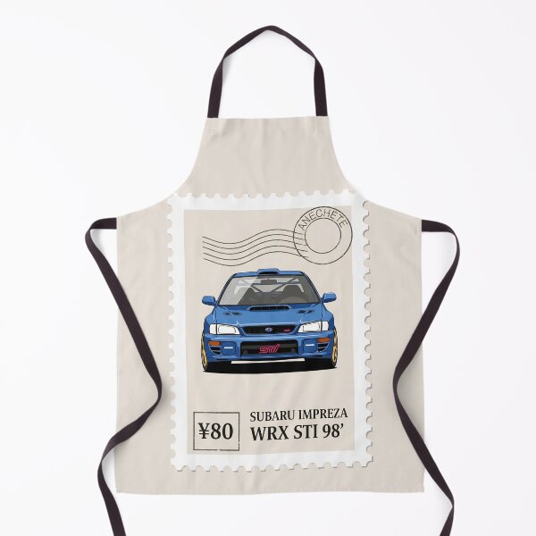 Item preview, Subaru Impreza WRX STI 98 JDM Legend Vintage Postage Stamp Art designed and sold by Motorline44.