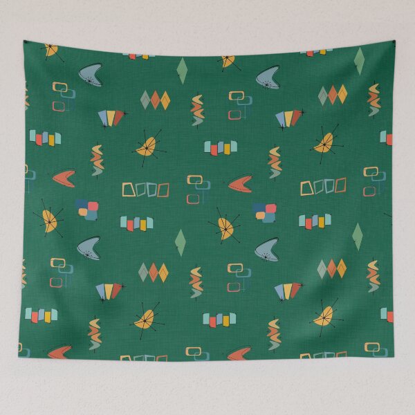 Item preview, Mid Century Modern Textured Dark Green designed and sold by KSimpson838.