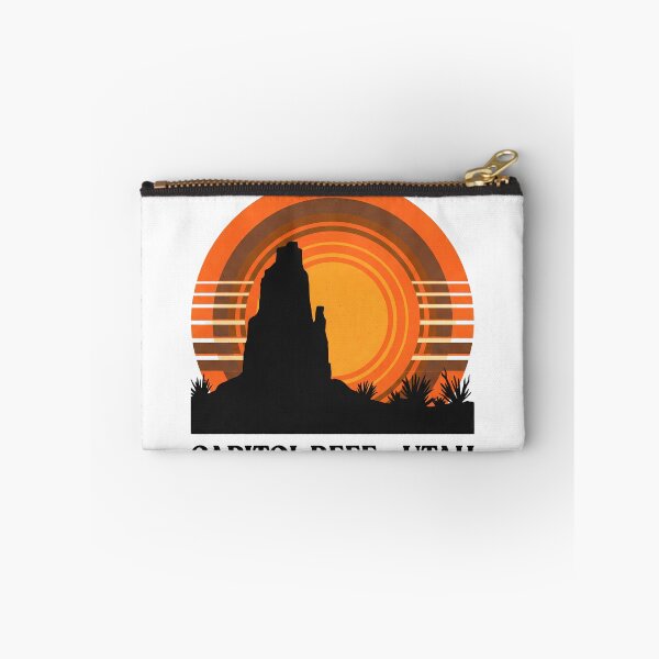Item preview, Capitol Reef Utah Retro Sunset Desert Silhouette designed and sold by LoliDesignShop.
