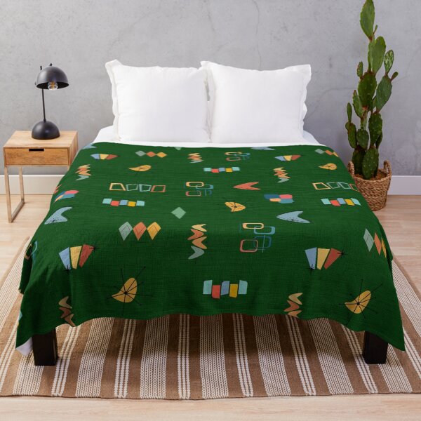 Item preview, Mid Century Modern Textured Forest Green designed and sold by KSimpson838.