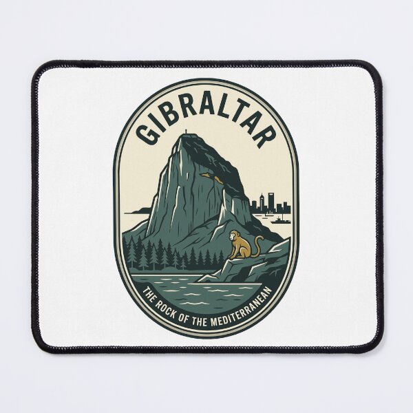 Item preview, Vintage Gibraltar Rock Mediterranean Travel Badge Monkey designed and sold by k3rstman1.