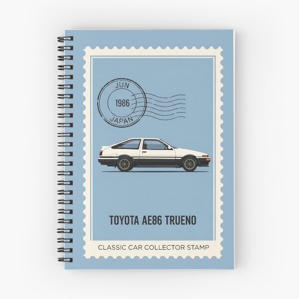 Item preview, Toyota AE86 Trueno JDM Drift Legend Vintage Postage Stamp Art designed and sold by Motorline44.