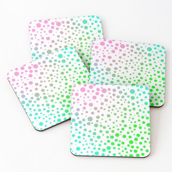 Item preview, Pastel colorful rainbow dalmatian spots animal print designed and sold by PlanetaryArtist.