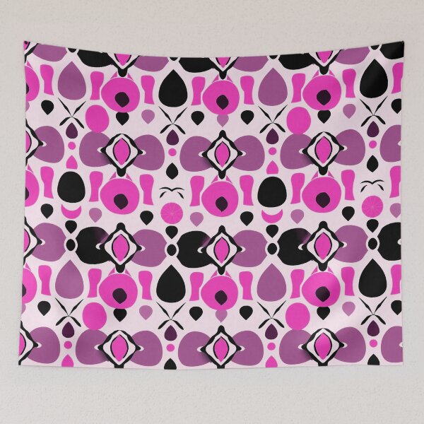 Item preview, Retro Pink Geometric Pattern | Funky Abstract Y2K Design for Stickers, Apparel & Accessories designed and sold by ellecraftyowl.