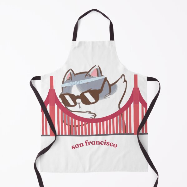 Item preview, Cool San Francisco Cat Bridge Retro Design designed and sold by FilzArt.