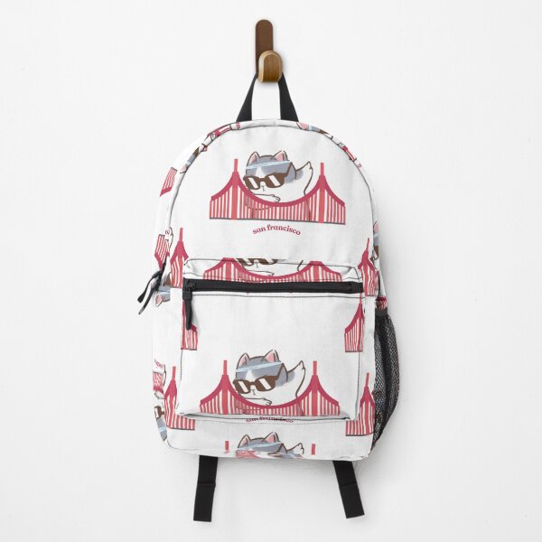 Item preview, Cool San Francisco Cat Bridge Retro Design designed and sold by FilzArt.