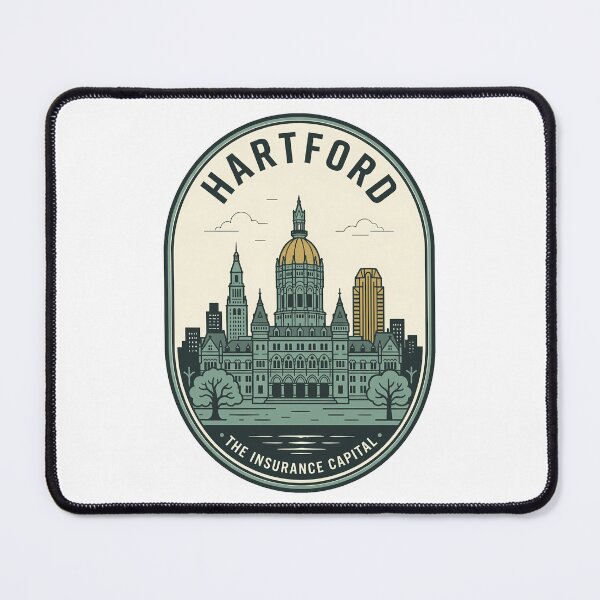 Item preview, Vintage Hartford Connecticut Skyline State Capitol Badge designed and sold by k3rstman1.
