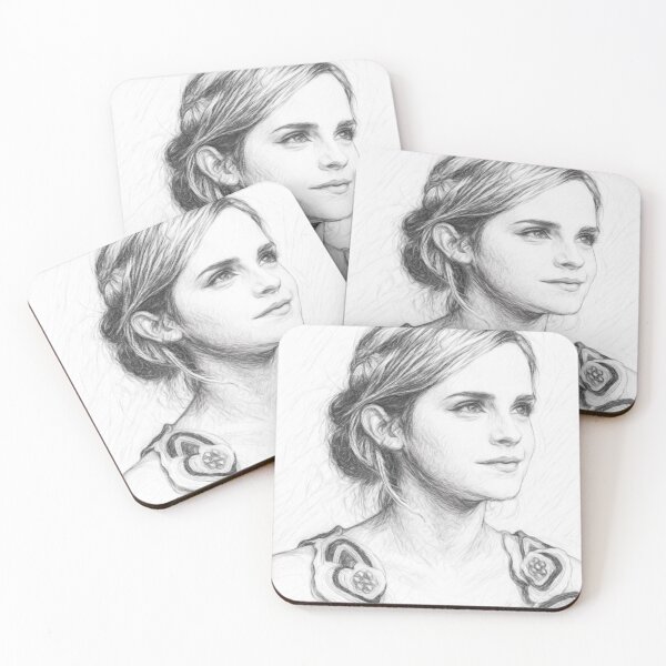 Item preview, Elegant Actress Pencil Portrait | Black and White Cinematic Sketch Artwork designed and sold by Leon Woods Pencil Art.