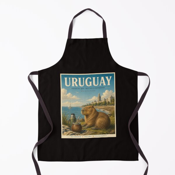 Item preview, Uruguay Capybara Mate Vintage Travel Poster  designed and sold by Tienda-Vane.