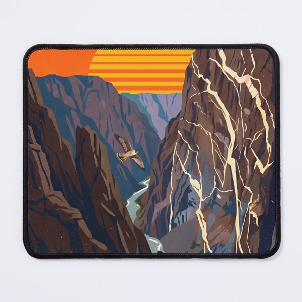 Item preview, Black Canyon Colorado Sunset Vintage Poster Art designed and sold by LoliDesignShop.