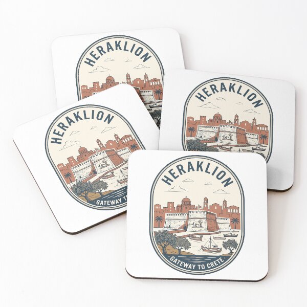 Item preview, Vintage Heraklion Crete Travel Badge Koules Fortress designed and sold by k3rstman1.