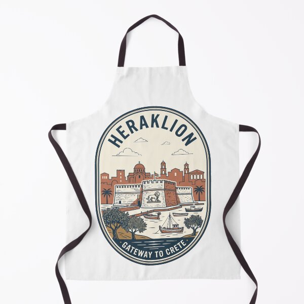 Item preview, Vintage Heraklion Crete Travel Badge Koules Fortress designed and sold by k3rstman1.