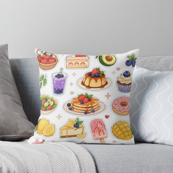 Item preview, Sweet Harvest Delight Sticker Collection – Whimsical Food, Fruit & Dessert Kawaii Sticker Sheet designed and sold by BlareBlare.