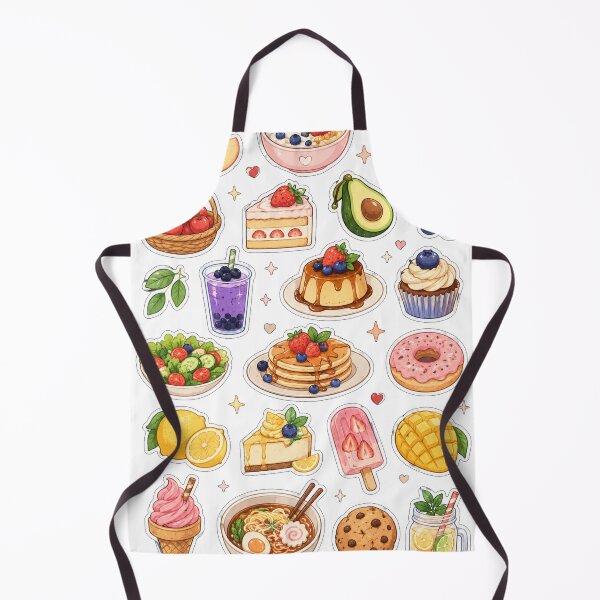 Item preview, Sweet Harvest Delight Sticker Collection – Whimsical Food, Fruit & Dessert Kawaii Sticker Sheet designed and sold by BlareBlare.