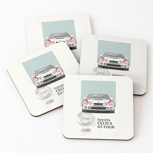 Item preview, Toyota Celica GT-Four WRC Rally Legend Vintage Postage Stamp Art designed and sold by Motorline44.