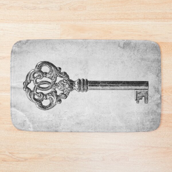 Item preview, Solid Brass Skeleton Key Ornate Baroque Bow designed and sold by Ghoul Enterprises.