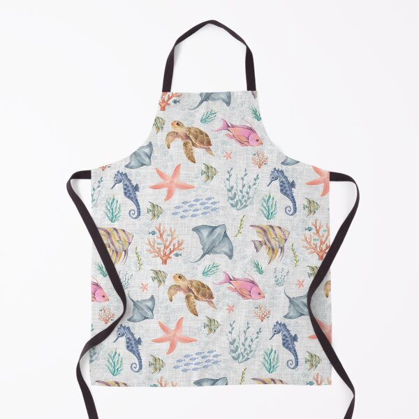 Item preview, Watercolor Ocean Life Textured White designed and sold by KSimpson838.