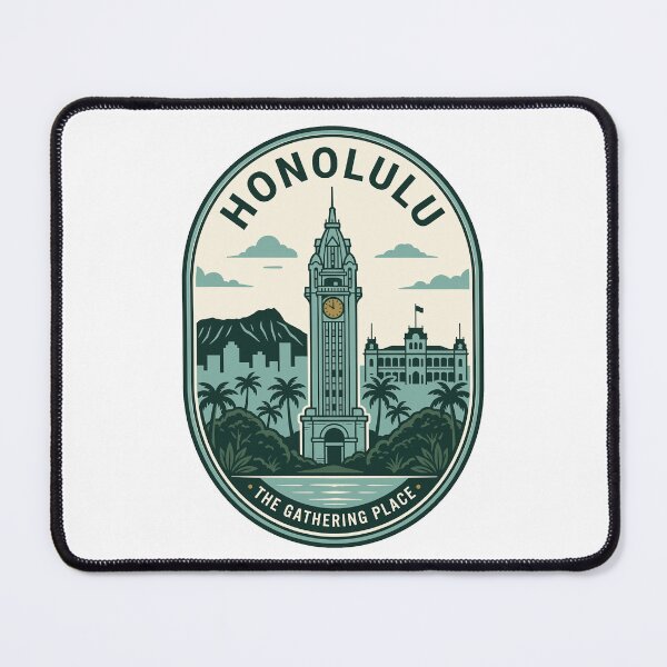 Item preview, Vintage Honolulu Hawaii Aloha Tower Travel Badge designed and sold by k3rstman1.