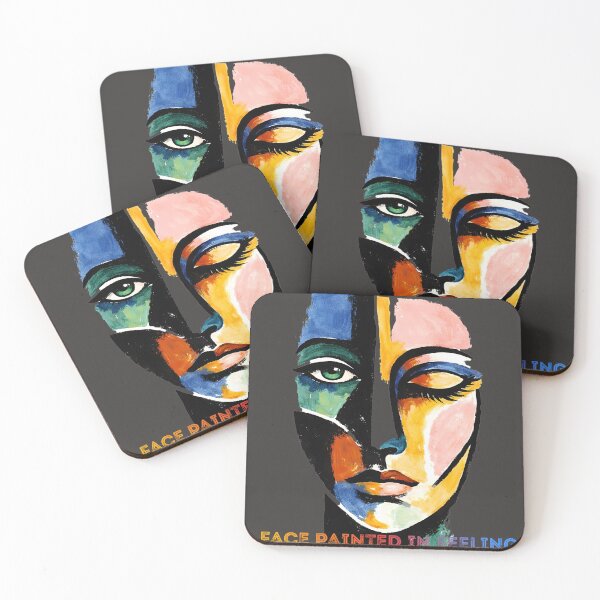 Item preview, A Face Painted in Feelings Abstract Watercolor Portrait | Emotional Modern Art Design designed and sold by GiftLore Studio.