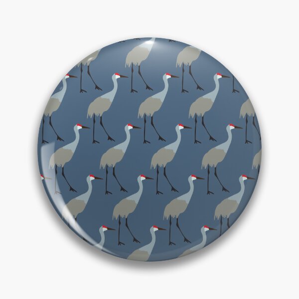 Item preview, Sandhill cranes on slate blue designed and sold by Jennifer Ladd.