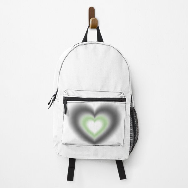 Item preview, Black and light green blurry hearts designed and sold by serenebookworm.