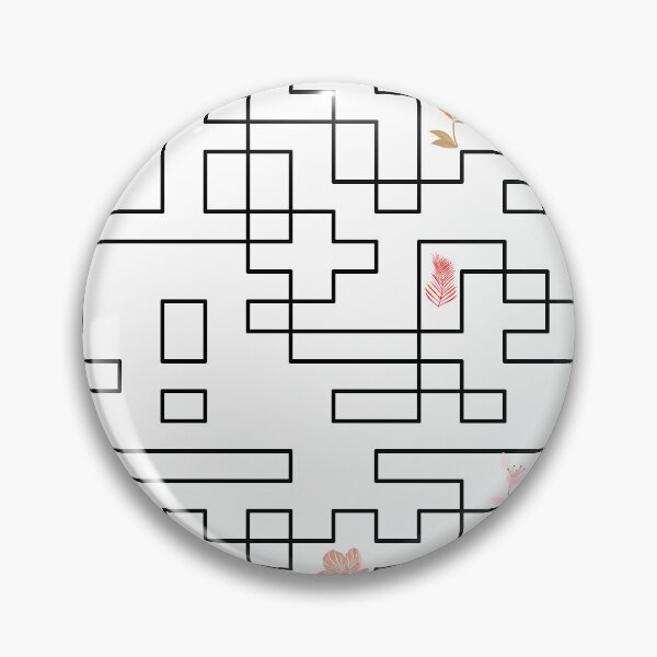 Item preview, Abstract Geometric QR Code Art with Delicate Floral Accents designed and sold by NornAxiom.
