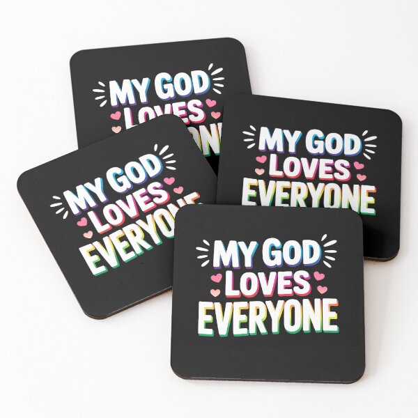 Item preview, My God Loves Everyone LGBT Pride Gift Inclusive Faith Ally designed and sold by Say It With Ink.