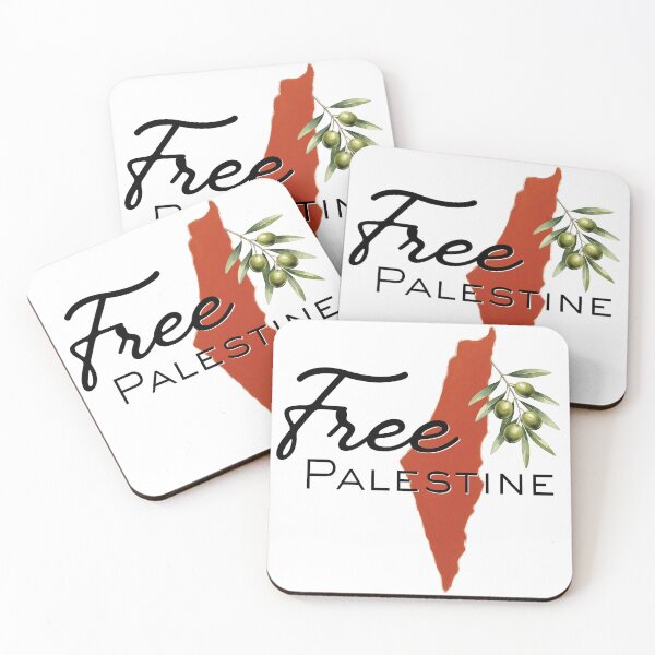 Item preview, Free Palestine with Olive Branches and Map designed and sold by Qalam&Pixel.