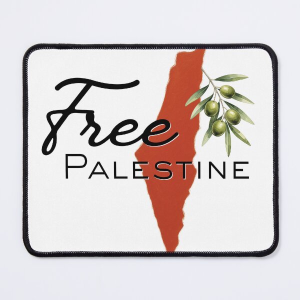 Item preview, Free Palestine with Olive Branches and Map designed and sold by Qalam&Pixel.