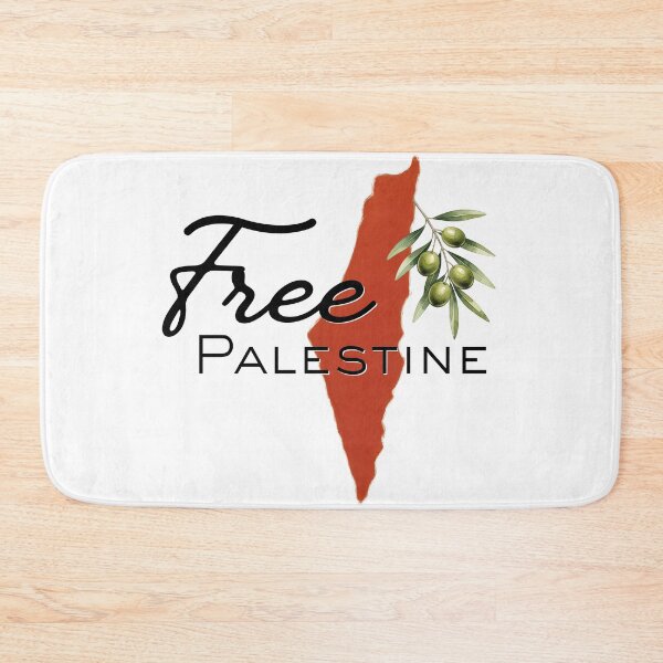 Item preview, Free Palestine with Olive Branches and Map designed and sold by Qalam&Pixel.