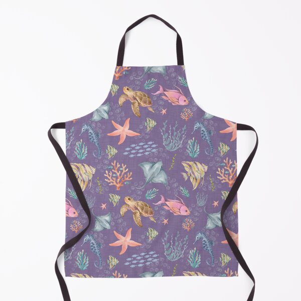 Item preview, Watercolor Ocean Life Textured Purple designed and sold by KSimpson838.