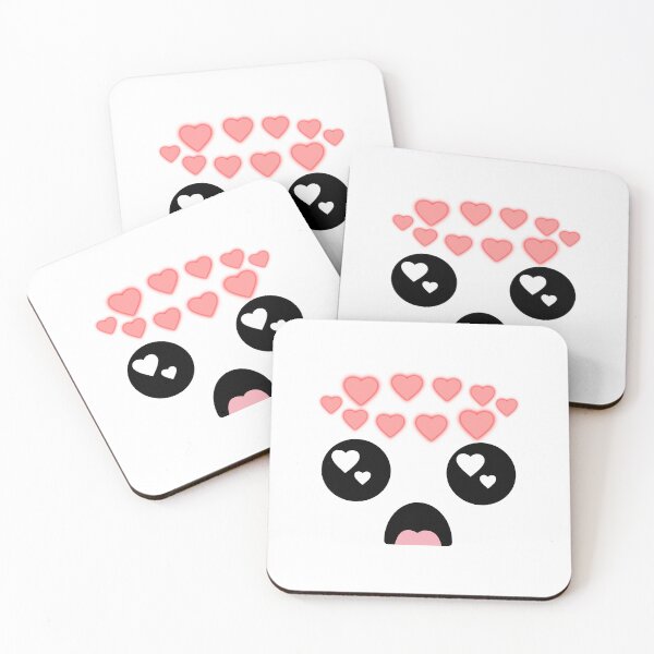 Item preview, Cute kawaii surprised in love face designed and sold by BlushyPrint.