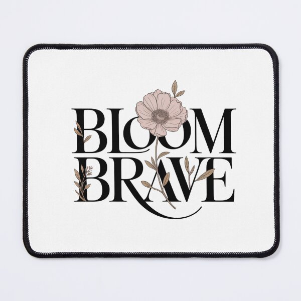 Item preview, Inspiring floral typography design Bloom Brave designed and sold by FusiTink.