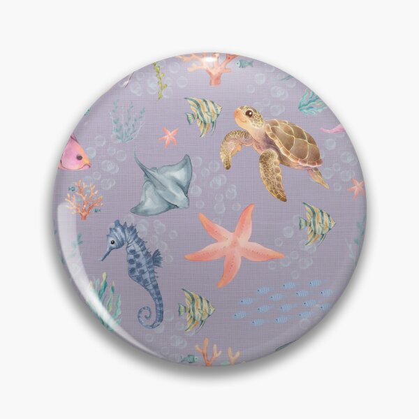 Item preview, Watercolor Ocean Life Textured Light Purple designed and sold by KSimpson838.