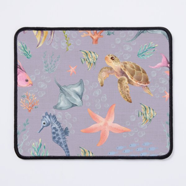 Item preview, Watercolor Ocean Life Textured Light Purple designed and sold by KSimpson838.