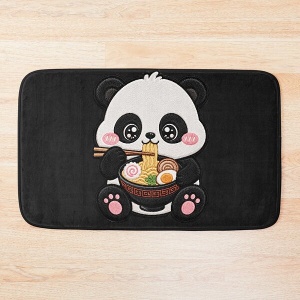 Item preview, Kawaii Panda Ramen Embroidery Patch Cute Chibi designed and sold by ColorSplash123.