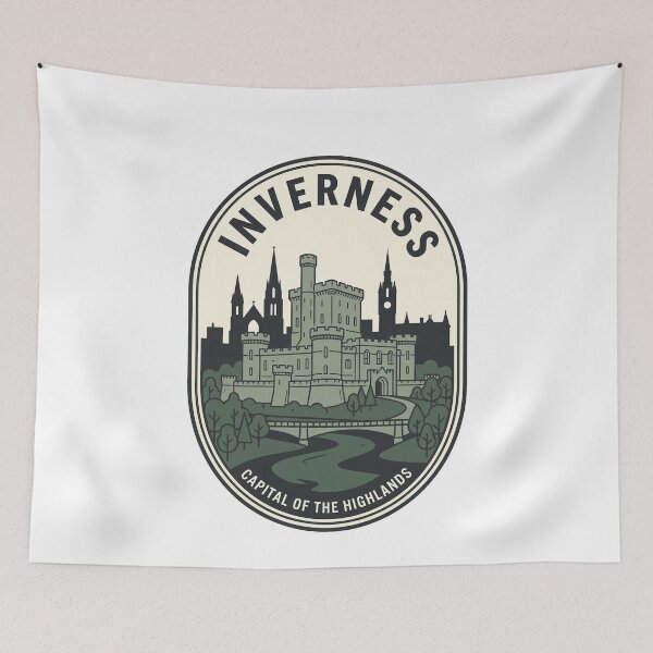 Item preview, Vintage Inverness Castle Scotland Travel Badge designed and sold by k3rstman1.