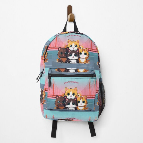 Item preview, Cool San Francisco Cats Bridge Retro Design designed and sold by FilzArt.
