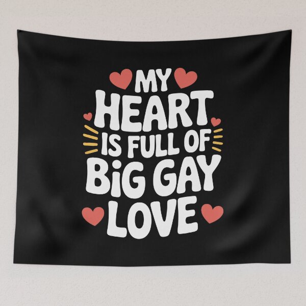 Item preview, My Heart Is Full Of Big Gay Love Funny Gay Pride Gift LGBT Humor designed and sold by Say It With Ink.