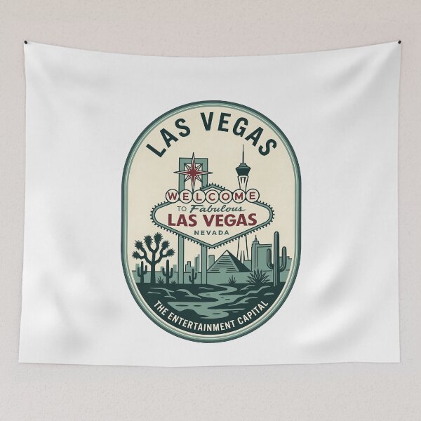 Item preview, Vintage Las Vegas Nevada Desert Travel Badge designed and sold by k3rstman1.