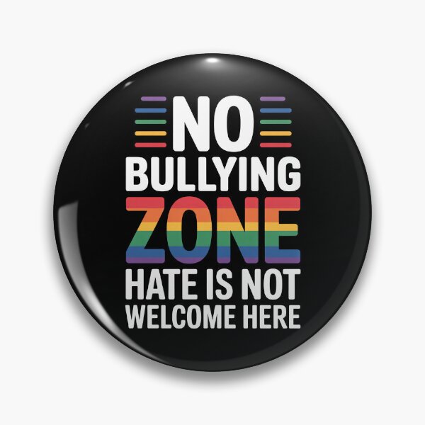 Item preview, No Bullying Zone Hate Is Not Welcome Here LGBT Anti Bullying Pride Gift designed and sold by Say It With Ink.
