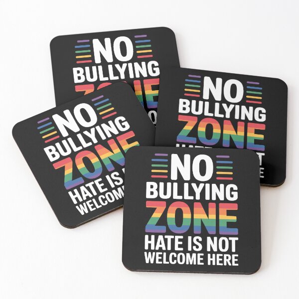 Item preview, No Bullying Zone Hate Is Not Welcome Here LGBT Anti Bullying Pride Gift designed and sold by Say It With Ink.