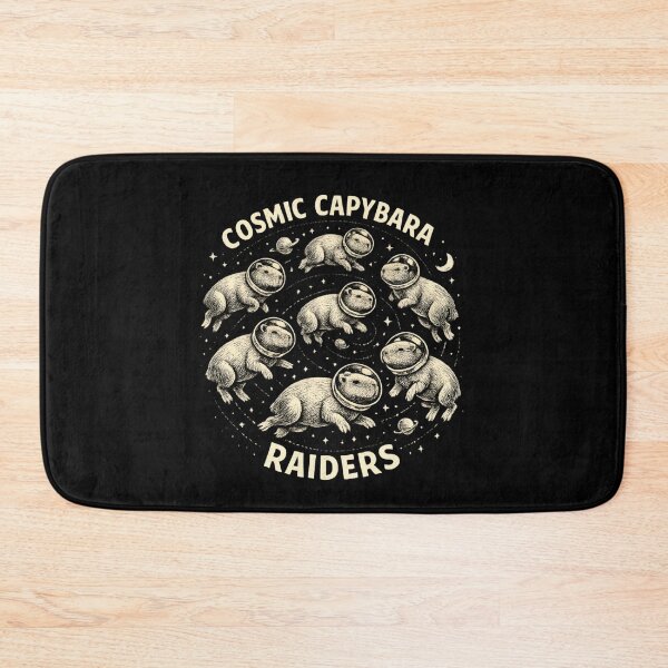Item preview, Cosmic Capybara Raiders - Vintage Space Animal designed and sold by SidTastic .