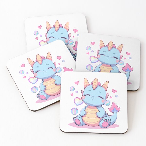 Item preview, Cute Pastel Dragon Trans Pride Aesthetic Art designed and sold by EchoPrint Co..