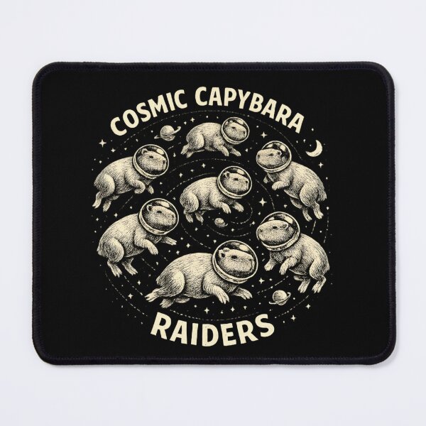 Item preview, Cosmic Capybara Raiders - Vintage Space Animal designed and sold by SidTastic .