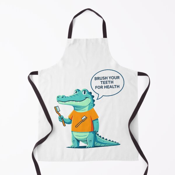 Item preview, Brush Your Teeth For Health Cute Crocodile designed and sold by PMDesignStudio.