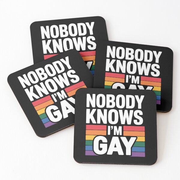 Item preview, Nobody Knows I'm Gay Funny Gay Pride Gift LGBT Humor Coming Out designed and sold by Say It With Ink.