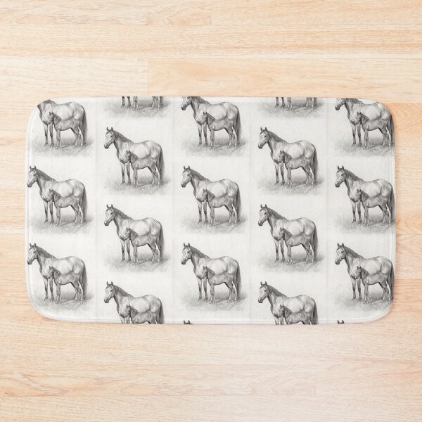 Item preview, Mother and Foal Graphite Sketch designed and sold by Art-Design-EM.