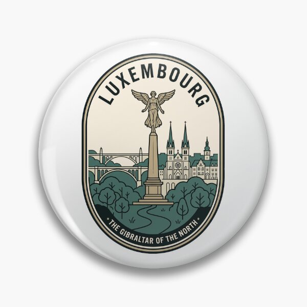 Item preview, Luxembourg City Vintage Travel Gëlle Fra Monument designed and sold by k3rstman1.